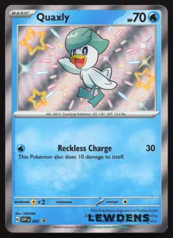 Quaxly - SVP 082 - Shiny Rare Promo - SV Black Star Promos - Pokemon Card - Image 1