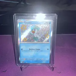 Pokemon TCG - Quaxly - SVP-082 Black Star Promo - Baby Shiny Paldean Fates - Image 1