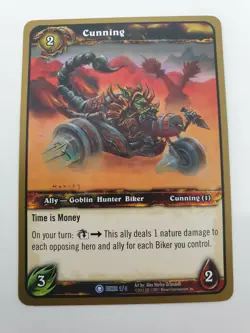 WoW TCG World of Warcraft 2011 Showdown: Goblins of Anarchy - Cunning Promo NM - Image 1