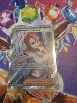Pokemon TCG Destined Rivals Team Rockets Ariana Card 224/182 Full Art - Image 1