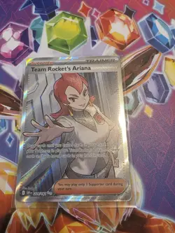 Pokemon TCG Destined Rivals Team Rockets Ariana Card 224/182 Full Art - Image 2