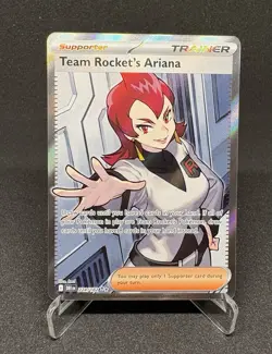 Pokemon TCG Destined Rivals Team Rockets Ariana Card 224/182 Full Art - Image 1