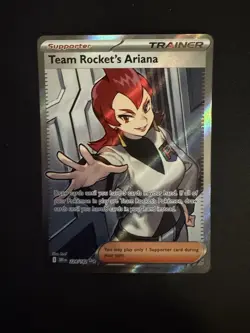 Pokemon TCG Destined Rivals Team Rockets Ariana Card 224/182 Full Art - Image 1