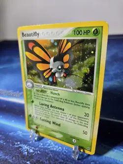 Pokemon TCG 2005 Beautifly 2/107 Holo Rare EX Deoxys Played - MP - Image 4