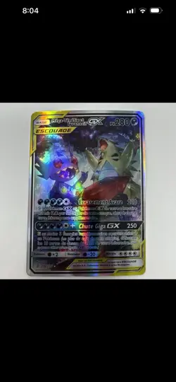 Mega Sableye & Tyranitar GX 226/236 Full Art Holo TAG TEAM FRENCH Pokemon Card - Image 1