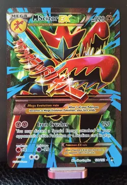 2016 Pokemon - M Scizor EX Full Art Ultra Rare Holo 120/122 Breakpoint TCG Card - Image 1