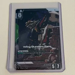Gundam Card Game Newtype Rising Wing Gundam Zero GD01-024 LR+ Holo Foil - Image 1