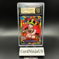 CGC PRISTINE 10 Luffy P-110 ONE PIECE Premium Card Collection ONE PIECE DAY 25 - Image 1