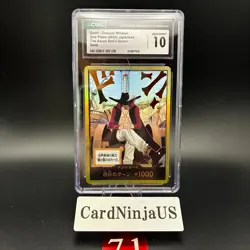 CGC GEM MINT 10 DON !! Card Gold Frame Hawk-Eyes Mihawk ONE PIECE Card Game 71 - Image 1