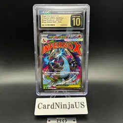 CGC PRISTINE 10 MEGA Charizard X ex MA 223/193 MEGA Dream ex M2a Pokemon Card 80 - Image 1