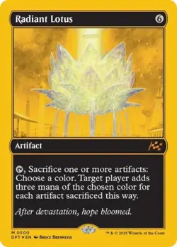 MTG English Radiant Lotus (First-Place Foil) NM Foil Aetherdrift - Image 1