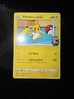 Pikachu on the Ball - (Pokemon Futsal) 001/005 Miscellaneous Cards - Image 1