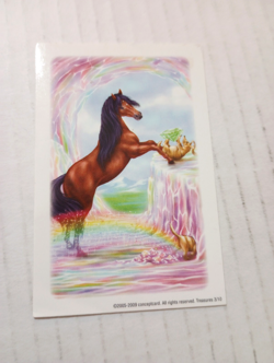 Bella Sara Treasures Jewel Sticker Card #3/10 TCG CCG Horse Trading Card Game - Image 1