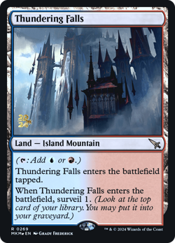 Thundering Falls [Murders at Karlov Manor Prerelease Promos] Magic MTG - Image 1