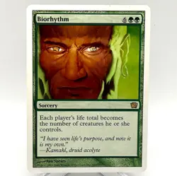 MTG Biorhythm 9th Edition 9ED MP+ Moderate Play M:tG - Image 1