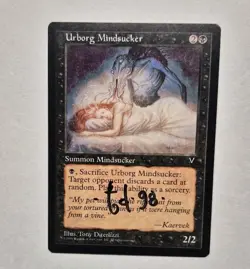 UNPLAYED SIGNED Urborg Mindsucker Visions NM MTG MAGIC TONY DITERLIZZI EDH CUBE - Image 1