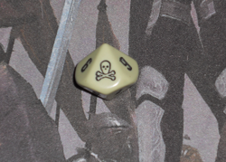 Mirrodin Besieged Promo D10 Dice Poison Infect Counter Spin Down MTG Magic the G - Image 1