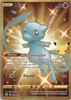 Mew (Secret) - Secret Rare - Celebrations - NM - Holo MTG x1 - Image 1
