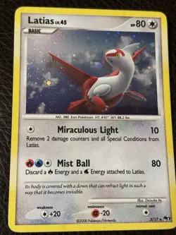 Latias Holo 3/17 – POP Series 7 – Lightly Played – Pokemon Promo - Image 1