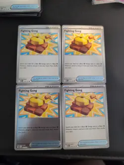 [4x Playset] Fighting Gong 116/132 ME01: Mega Evolution (MEG) Pokemon TCG NM - Image 1