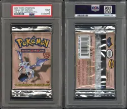 PSA 9 - 1999 WOTC Pokemon Fossil 1st Edition Aerodactyl Pack Mint! - Image 3