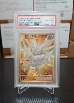 Pokemon Rebel Clash Frosmoth 204/192 Full Art Holo Secret Gold Rare PSA 10 - Image 1