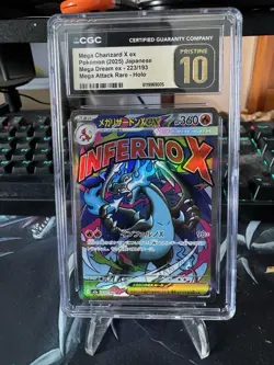 Pokemon Mega Charizard X EX Mega Dream Mega Attack Rare 223/193 CGC Pristine 10 - Image 1