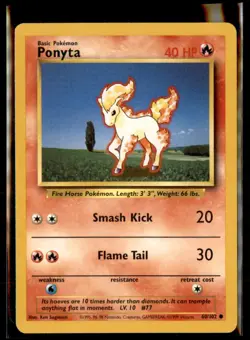 1999 Classic - Base Set Ponyta Basic/Common #60 - Image 1