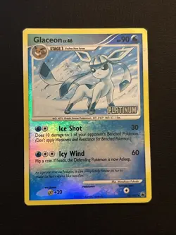 Pokemon TCG Glaceon Majestic Dawn Reverse Holo Rare 20/100 Platinum MP - Image 1