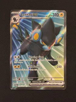 Pokemon TCG - Luxray EX 195/167 - Twilight Masquerade SV06 - Full Art Holo - NM - Image 1