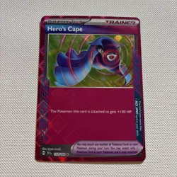 Pokemon TCG Hero's Cape 152/162 SV05: Temporal Forces Holo ACE SPEC Trainer - Image 1