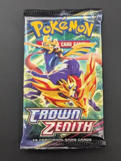 Lot of (100) Pokemon Sword & Shield Crown Zenith Booster Packs SEALED - Image 2