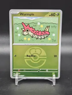 Pokemon WURMPLE 011/217 - Ascended Heroes - Rev Holo - LOVE BALL PATTERN - Image 1