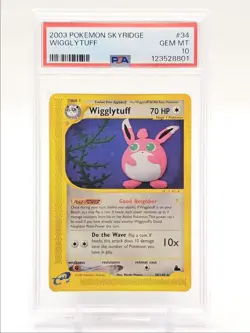WIGGLYTUFF 2003 POKEMON SKYRIDGE RARE 34/44 PSA 10 Q0004 - Image 1