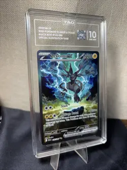 Zekrom EX SIR TAG 10 2025 Pokemon Scarlet & Violet Black Bolt 166/086 Gem mint - Image 1