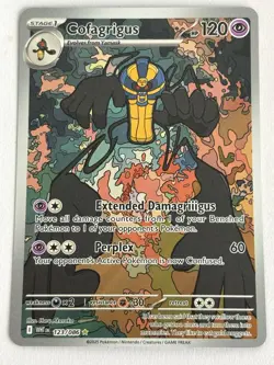 Cofagrigus 123/086 White Flare Illustration Rare Pokemon Holo NM - Image 1