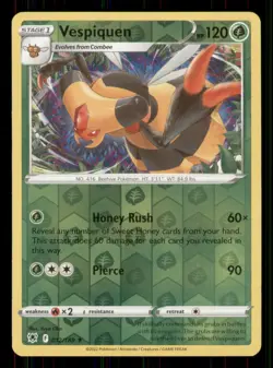 Vespiquen SWSH10: Astral Radiance #012/189 Rare Reverse Holo Pokemon LP - Image 1