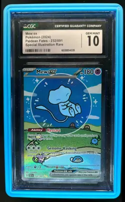 2024 Pokemon SV Paldean Fates - PAF EN Mew ex #232/091 CGC 10 - Image 1