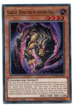 Yu-Gi-Oh! Gazelle Konig der Mysthischen KRallen Super RAre DUNE-DE003 - Image 1