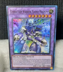 Yu-Gi-Oh! Conduction Warrior Plasma Magnum *SUPER RARE* BPRO-EN034 1st Ed NM - Image 1