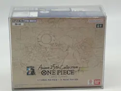 #1 One Piece EN Anime 25th Collection Extra Booster Box Sealed w/ Plastic Case - Image 1