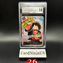 CGC GEM MINT 10 MONKEY D. LUFFY #P-075 SAIKYO JUMP PROMO 2024 ONE PIECE JPN 26 - Image 1