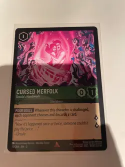 Rare Cursed Merfolk - Ursula's Handiwork 70/204 Lorcana TCG: Into the Inklands - Image 1
