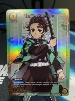Union Arena Tanjiro Kamado Rare Battle Foil Promo Demon Slayer Volume 2 English - Image 1
