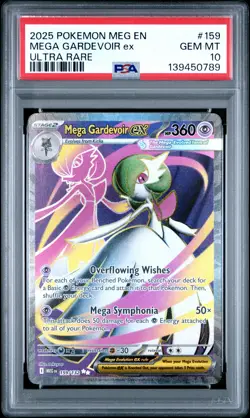 2025 POKEMON MEG EN-MEGA EVOLUTION ULTRA RARE #159 MEGA GARDEVOIR EX PSA 10 - Image 1