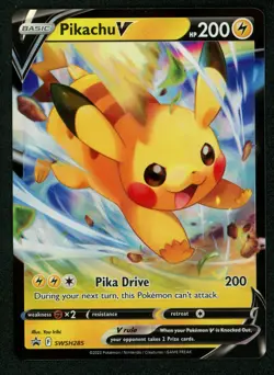 Pikachu V SWSH285 SWSH: Sword & Shield Promo Cards Holo NM NEAR MINT! - Image 1