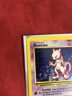 Pokemon Mewtwo Base Set 10/102 Holo Rare 60 HP Psychic Card 1999 English - Image 5