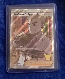 Professor's Research Full Art 024/025 Pokemon Celebrations Holo Card - Image 1