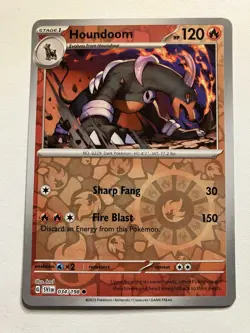 Houndoom 34/198 Pokemon Card Scarlet & Violet Common Reverse Holo - Image 1
