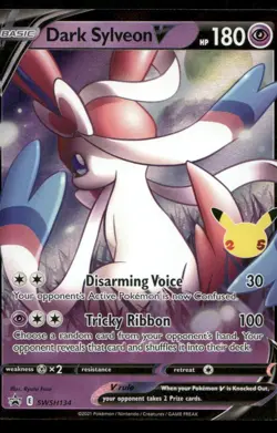 Dark Sylveon V Promo SWSH: Sword & Shield Promo Cards SWSH134 NM - Image 1
